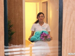 Towel Girl 3 1 - Teenagers Love Huge Cocks