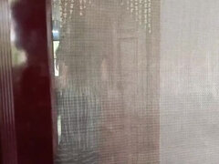 Flagrado, Fêmea, Feito em casa, Marido, Cozinha, Solo chão, Vibrador, Esposa