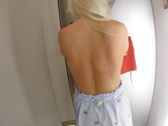 Enthousiasteling, Blond, Pijpbeurt, Sperma, Hd, Openbaar, Slikken, Tiener