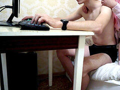 Under table, youthfull, russian