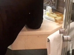 Amateur Blonde Mature Wife Enjoys Quickie in Bathroom