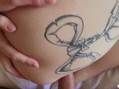 항문, 금발의, 핑거링, 여자친구, 자연의 가슴, 보지, 짧은 머리, 젖가슴