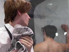 He caught him sniffing his panties and masturbating