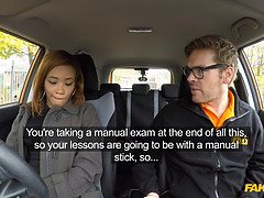 Kiki Minaj gets a public creampie after driving a car in a British reality POV