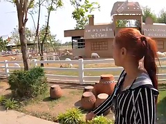 Thai teen girlfriend with big ass gets amazing fuck at home after day off