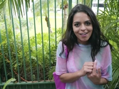 After beach skinny Latina girl for cash gives stranger a blowjob