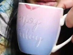 お尻, 茶髪の, カップル, 自家製, 下着, 淫乱熟女, ストッキング