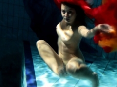 Edwiga 18-19 year old Russian swims in clothes at night