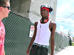 Fekete, Cumizás, Ébenfekete, Meleg, Fajok közötti, Szabadban, Elcsábított