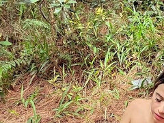 Amatorka, Duży tyłek, Duży kutas, Duże cycki, Obciąganie, Wytrysk do ust, Latynoska, Na wolnym powietrzu