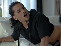 Anal, Lécher le cul, Grosse bite, Noire, Noir ébène, Homosexuelle, Tatouage