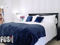 Athena Faris Sneaks Out Of Alex's Gym Bag & Joins Him & His Wife Chloe Cherry In Bed