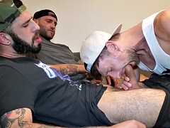 Grosser schwanz, Gruppensex, Schwul, Muskel