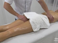 Amateur, Culo, Primera ves, Masaje, Aceite, Orgasmo, Coño, Adolescente