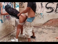 Sucer une bite, Fille latino, De plein air, Claque, Adolescente, Pute