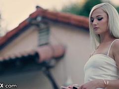 Grande cazzo, Bionda, Pompino, Baciando, Leccata, All'aperto, Pornostar, Tette