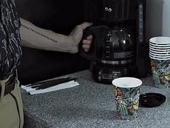 In den arsch, Arschlecken, Fetisch, Schwul, Dürr, Tätowierung, Flotter dreier