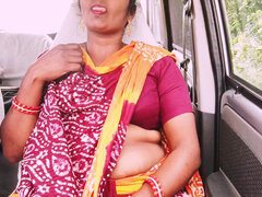 Telugu Step Mom Car Sex Long Drive for Sex with Step Son, Telugu Dirty Talks.