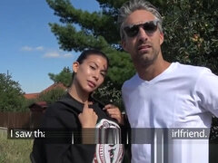 Røv, Stor pik, Pik sutte, Langt ned i halsen, Pik, Naturlig, Offentlig, Bryster