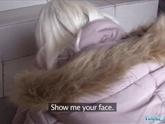 Lucy Shine gets cash for public sex & blowjob in POV