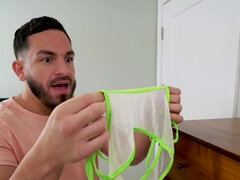 Panty sniffer ends up getting fucked by Bailey base