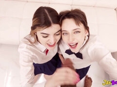 Anal, Blond, Brunette, Pikk, Hardcore, Hd, Raseblandet, Trekant