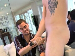 Private bachelor party with stripper