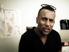 Grosser schwanz, Schwarz, Blasen, Kehlenfick, Hardcore, Interrassisch, Monster, Krankenschwester