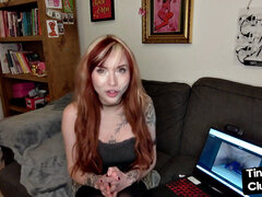 Dirty perverted nympho talks about small dicks