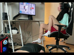 Amatör, Par, Femdom, Fotfetisch, Milf, Slav