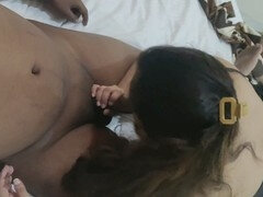 Riya fulfills your desires with a POV blowjob