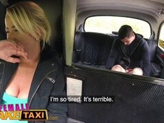 Licky Lex's blonde bombshell has a wild ride with Czech cock in taxi