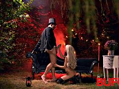 BUFU XXX. Sexy ritual anal sex between Latina witch Veronica Leal and huge European dick Michael Fly