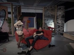 Stor røv, Stor pik, Pik sutte, Buttet, Hårdt, Lingerie, Strømper, Sutte