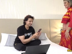 Indian Step-Mom Valentina Gets Anal By Young Boy