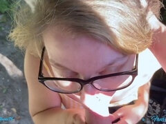 Amateur facial, cum walk, beautiful girl