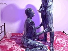 Bondage domination sadisme masochisme, Couple, Branlette thaïlandaise, Latex, Fille latino, Mexicainne, Chatte, Mouillée
