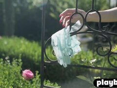 18 let, Brunetka, Roztomilá, Hd, Venku, Pička, Softcore, Sólo