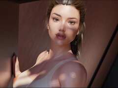 Exposes Herself as She's Futanari Woman to Girls