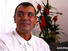 Naughty student gets her mouth, pussy & ass drilled by master in hot Master Class