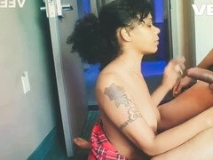 Monumentális dákó, Fekete, Cumizás, Elkapott, Szálloda, Buli, Szoknya, Szopás