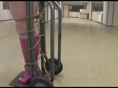 아마추어, 본디지 훈육 사디즘 마소치슴, 본디지, 부츠, 흑갈색 머리, 여자, 목구멍이 막히는