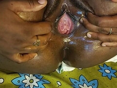 아프리카인, 아마추어, 크고 아름다운 여자, 여자, 핑거링, 갈라지는, 수음, 혼자