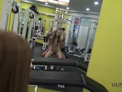 Linda Sweet gets paid to help a lucky 18-year-old get into the gym!