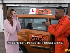 Minx squirts on mechanics big cock