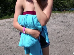 Amerikansk, Rumpa, Strand, Stor kuk, Brunett, Snopp, Naturliga tuttar, Våt