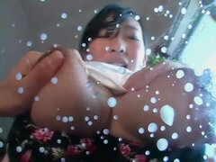 Busty Japanese Kaori Okuyama in brutal group sex hardcore with boob bondage - fetish