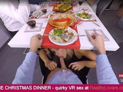 Vittoria Dolce - Unbelievable Christmas Dinner With Blowjob Under The Table