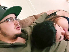 Sweater, uncut cock, real couple homemade