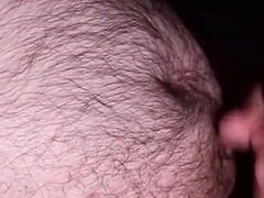 Enthousiasteling, Grote lul, Mollig, Sperma shot, Homo, Harig, Masturbatie, Alleen